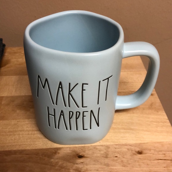 Rae Dunn Other - New Rae Dunn “Make It Happen” Mug Blue